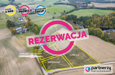 Grzmiąca - działka z warunkami zabudowy - powiat bytowski  -
Pomorskie