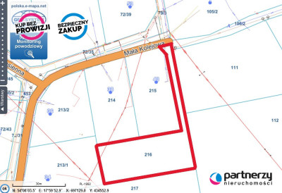 Działka Kościerzyna ul Mała Kolejowa 1464 m2 - powiat kościerski  -
Pomorskie Zdjęcie nr 4