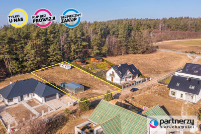 Furtka do lasu  woda prąd na działce  PILNE - powiat gdański  -
Pomorskie