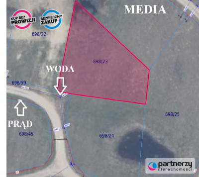 Działka mieszkaniowa 1012m2 z wodą na działce - powiat starogardzki  -
Pomorskie