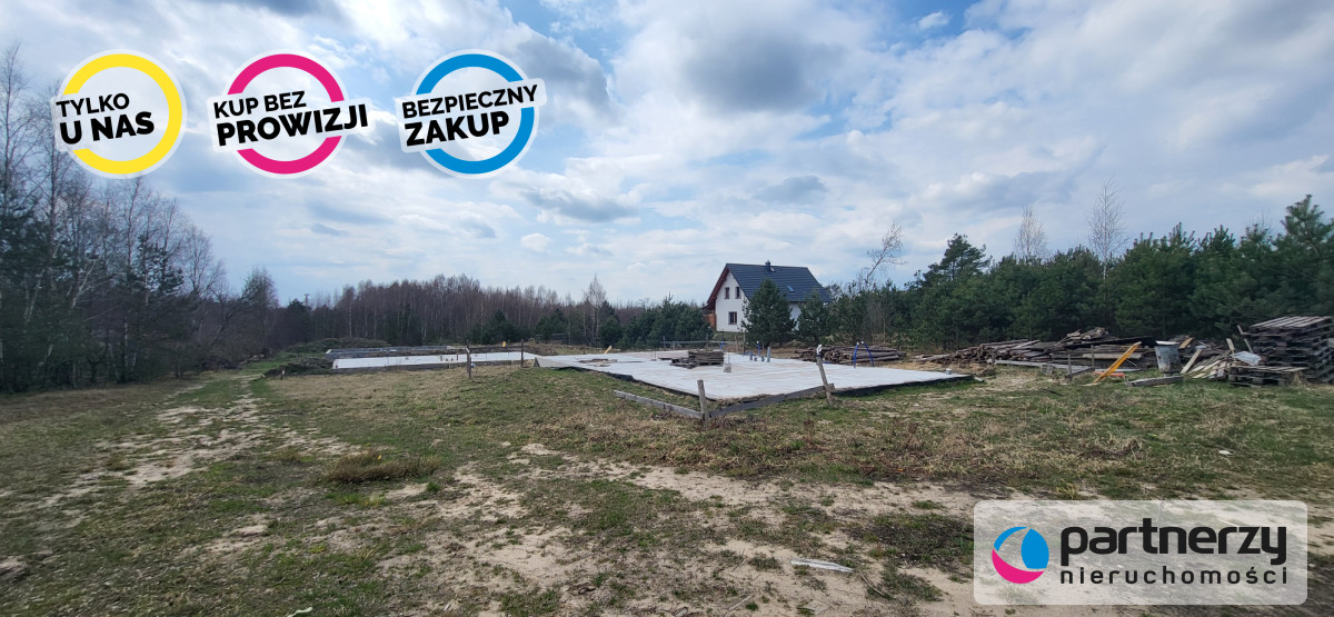 Działka z fundamentami pod budynek jednorodzinny - powiat kościerski  -
Pomorskie Zdjęcie nr 1