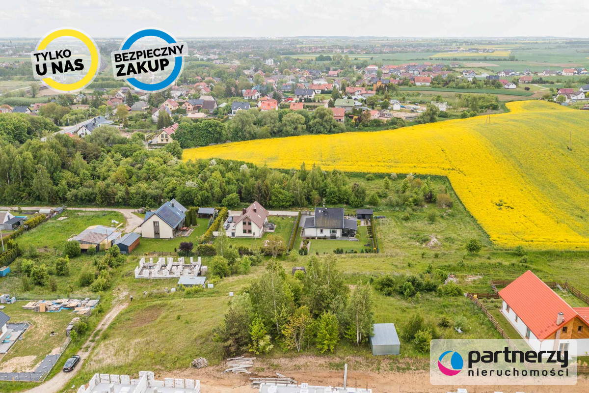 Działka na wzgórzu z mpzp i mediami - powiat gdański  -
Pomorskie Zdjęcie nr 1