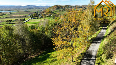 Widokowa działka rolna z panoramą na Dunajec - Melsztyn  -
małopolskie Zdjęcie nr 6