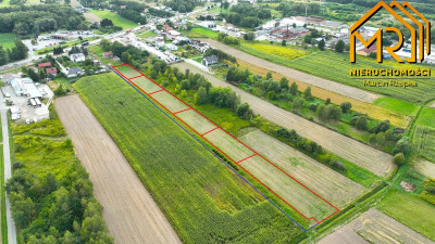 Sześć działek pod zabudowę  od 8 do 15 ar blisko - Ładna  - małopolskie 