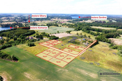 DZIAŁKA W OKOLICY JEZIORA KOMORZE - Sikory  -
Zachodniopomorskie Zdjęcie nr 11