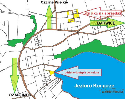 DZIAŁKA W OKOLICY JEZIORA KOMORZE - Sikory  -
Zachodniopomorskie Zdjęcie nr 9