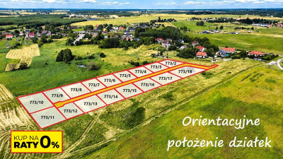 Działki budowlane  Raty 0 bez banku  Parsęcko - Parsęcko  - Zachodniopomorskie