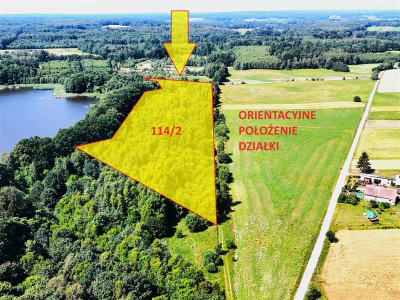 Duża działka siedliskowa nad Jeziorem Kiełpino - Kiełpino  - Zachodniopomorskie
