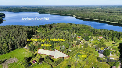 Działka nad Jeziorem Ciemino - Grabno  -
Zachodniopomorskie Zdjęcie nr 2