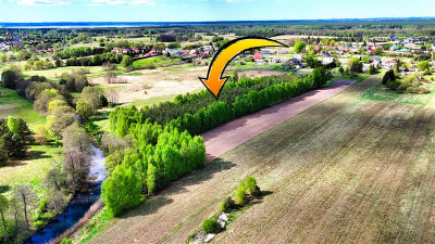 Wyjątkowa działka nad rzeką i z własnym lasem - Gwda Mała  - Zachodniopomorskie