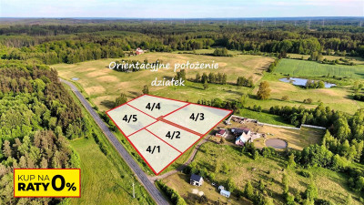 Działki budowlane  Raty 810 zł  Żydowo - Żydowo  - Zachodniopomorskie