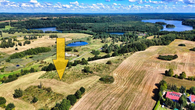 Widokowa działka 213 ha  3 jeziora  WZ - Sikory  - Zachodniopomorskie