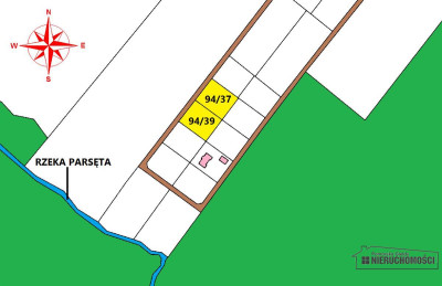 Działki budowlane blisko lasu i rzeki Parsęty - Radomyśl  -
Zachodniopomorskie Zdjęcie nr 3
