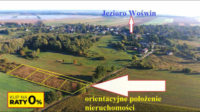 70 km od Szczecina działka budow - 2 km od Jezior - Tucze  - Zachodniopomorskie