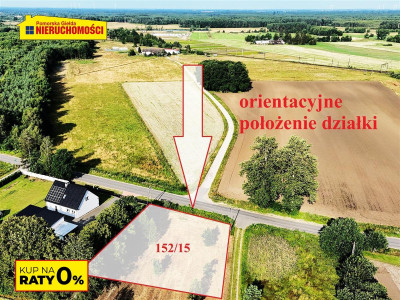 Działka budowlana - KOSZALIN OKOŁO 20 KM - na raty - Nosówko   - Zachodniopomorskie