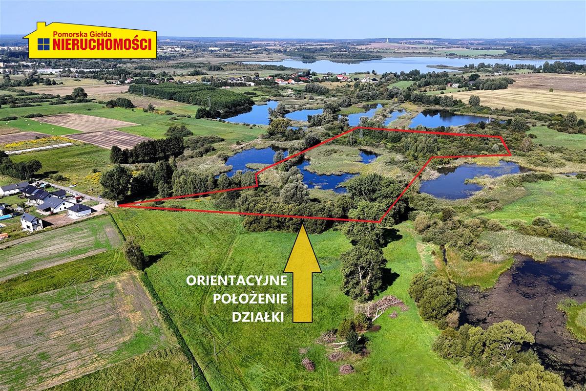 Działka siedliskowa ze stawem pod miastem - Marcelin   -
Zachodniopomorskie Zdjęcie nr 1