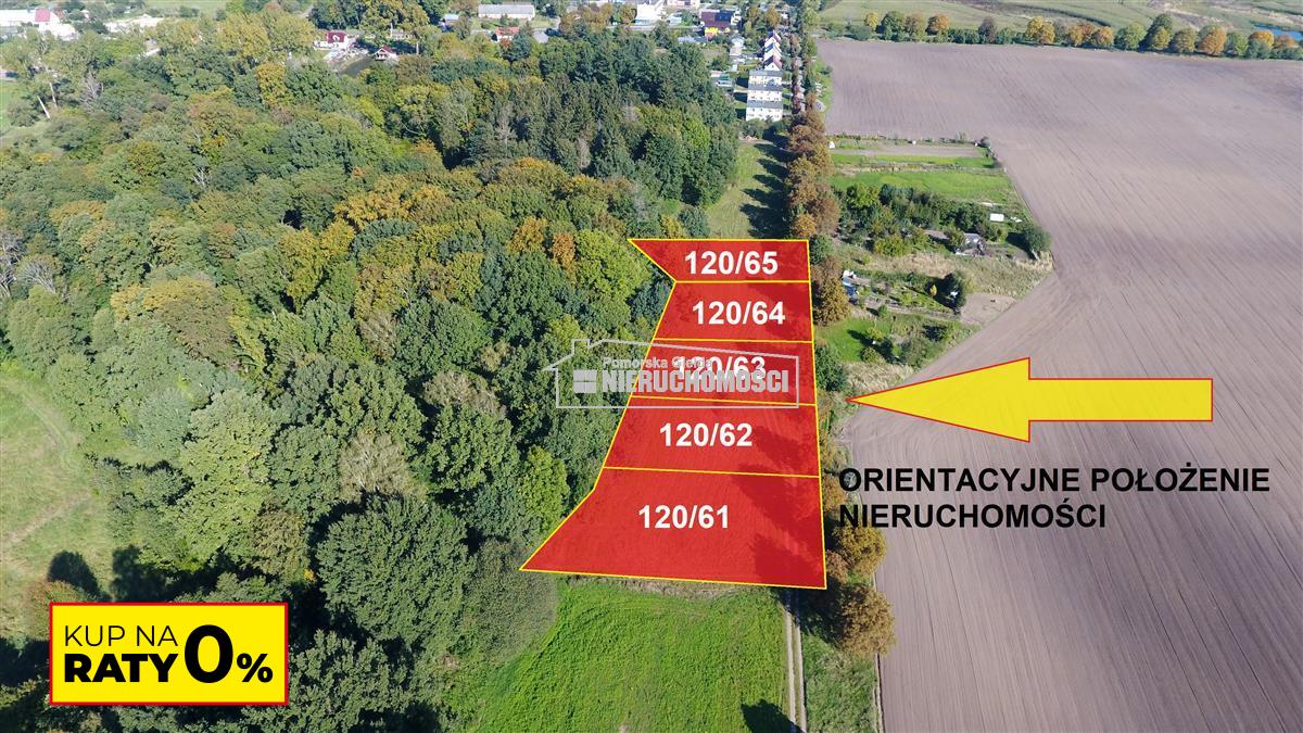 NA RATY działki budowlane POD LASEM blisko Chociwl - Starzyce   -
Zachodniopomorskie Zdjęcie nr 1
