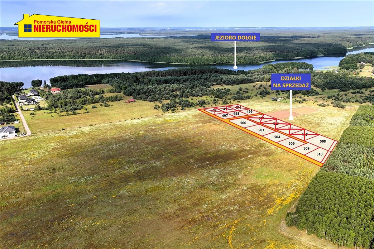 Działki rekreacyjne w pobliżu jeziora Dołgie - Dołgie   -
Zachodniopomorskie Zdjęcie nr 1