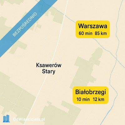 Działka budowlana przy lesie  Ksawerów Stary gm Stromiec1h od Warszawy -    -
mazowieckie Zdjęcie nr 3