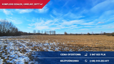 Kompleks 21 działek budowlanych 3ha Uwieliny gm Prażmów z MPZP Pod osiedle - Uwieliny  -
mazowieckie Zdjęcie nr 6