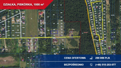 Sprzedam 1000 m2 Piskórka gm Prażmów BUDOWLANA - Piskórka  -
mazowieckie Zdjęcie nr 2