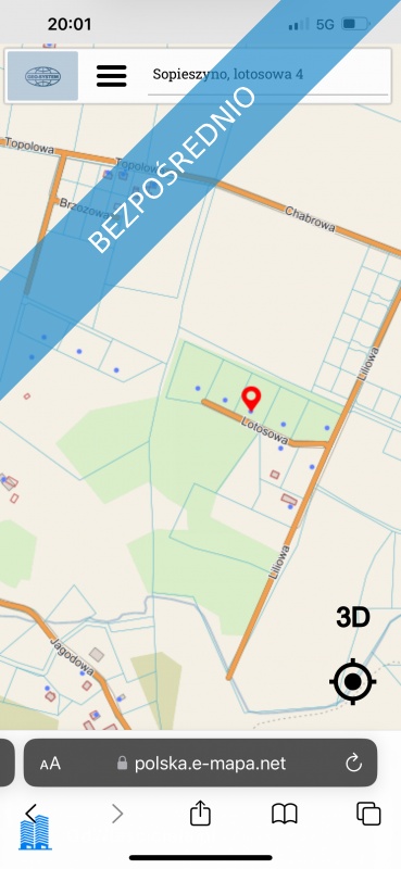 Działka siedliskowabudowlana - Sopieszyno  -
pomorskie Zdjęcie nr 1