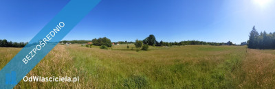 Przepiękna słoneczna działka w Pomlewie na szczycie pagórka - Pomlewo  - pomorskie