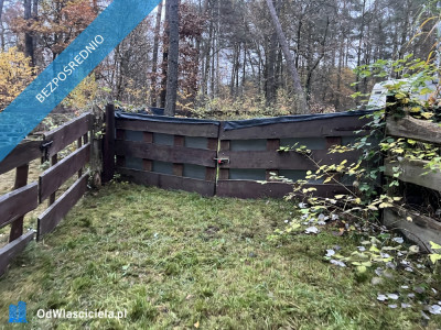 Działka leśna ZL ogrodzona nad jeziorem - Borkowo  - pomorskie