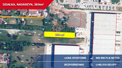 Działka przemysłowo-usługowa 3834 m NADARZYN przy trasie S8 - Nadarzyn  -
mazowieckie Zdjęcie nr 3