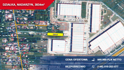 Działka przemysłowo-usługowa 3834 m NADARZYN przy trasie S8 - Nadarzyn  -
mazowieckie Zdjęcie nr 5