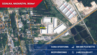 Działka przemysłowo-usługowa 3834 m NADARZYN przy trasie S8 - Nadarzyn  -
mazowieckie Zdjęcie nr 6