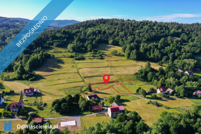 Piękna widokowa działka  - Lachowice  - małopolskie
