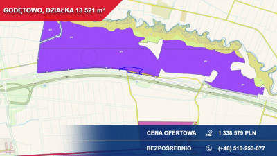 Działka 135 ha Godętowo gm Łęczyce przy trasie S6 - Łęczyce  -
pomorskie Zdjęcie nr 3