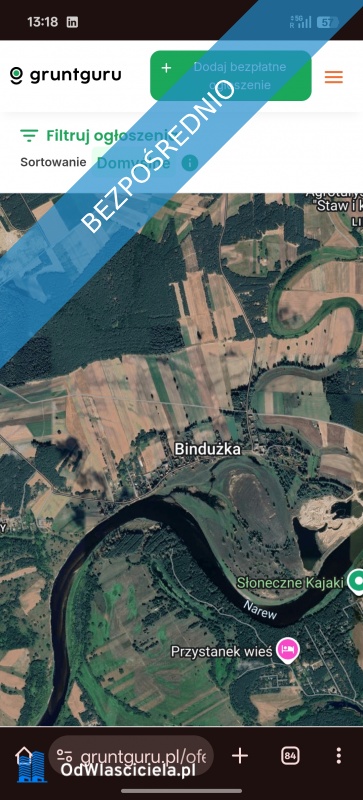 Sprzedam działki budowlane  - Bindużka  - mazowieckie