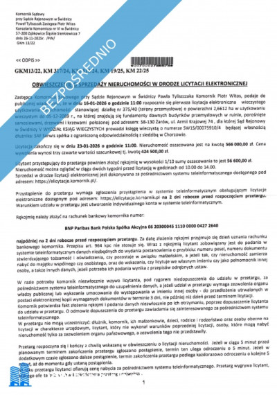 OKAZJA licytacja 266 ha działka usługi produkcja - Żarów  -
dolnośląskie Zdjęcie nr 8