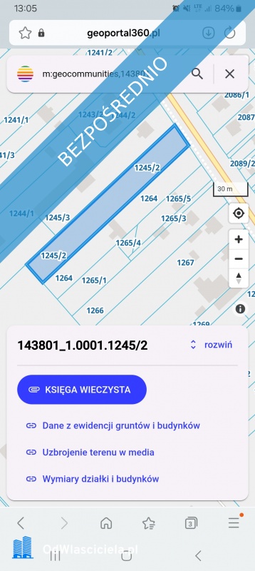 Działka inwestycyjna pow3600 szer22m 8km do CPK  - Żyrardów  -
mazowieckie Zdjęcie nr 6