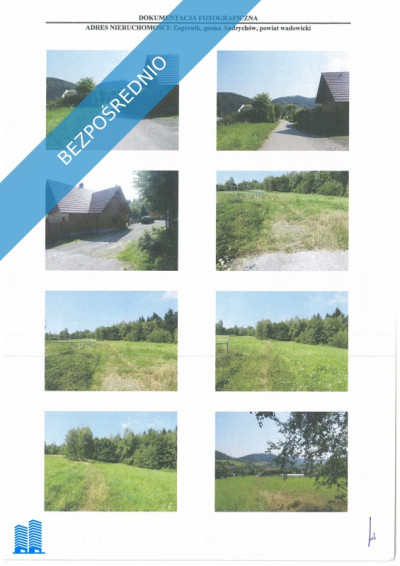 Syndyk sprzeda nieruchomości gruntową niezabudowaną w miejscowości Zagórnik powiat wadowicki województwo małopolskie - Zagórnik  - małopolskie