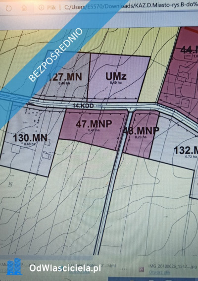 Działka inwestycyjna pod usługi 18 km od centrum Kazimierza Dolnego - Cholewianka  -
lubelskie Zdjęcie nr 2