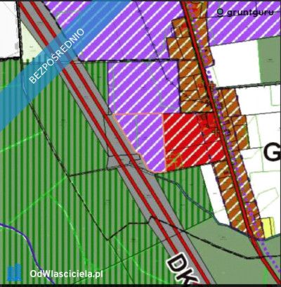 Grunt inwestycyjny działka inwestycyjna przy S-3 3 km od  Węzeł Myślibórz - Myślibórz  -
zachodniopomorskie Zdjęcie nr 4
