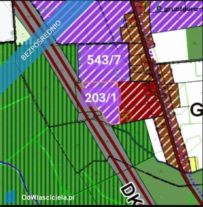 Sprzedam lub wydzierzawie dzialki inwestycyjne 3 km od zjazdu  Wezel Mysliborz  - Myślibórz  -
zachodniopomorskie Zdjęcie nr 4