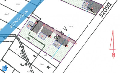 Działka 5400 m2 budowlana pod firmę działalność inwestycyjna warunki zabudowy WZ na 3 domy - Dęba  -
świętokrzyskie Zdjęcie nr 4