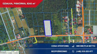 Atrakcyjna działka przy lesie z doskonałym dojazdem  8243 m  Piskórka - Piskórka  -
mazowieckie Zdjęcie nr 2