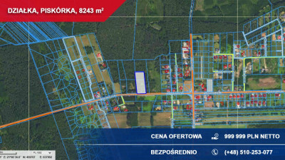Atrakcyjna działka przy lesie z doskonałym dojazdem  8243 m  Piskórka - Piskórka  -
mazowieckie Zdjęcie nr 3