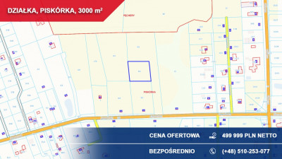 Działka budowlana 3000 m PRZY LESIE  Piskórka gm Prażmów - Piskórka  - mazowieckie