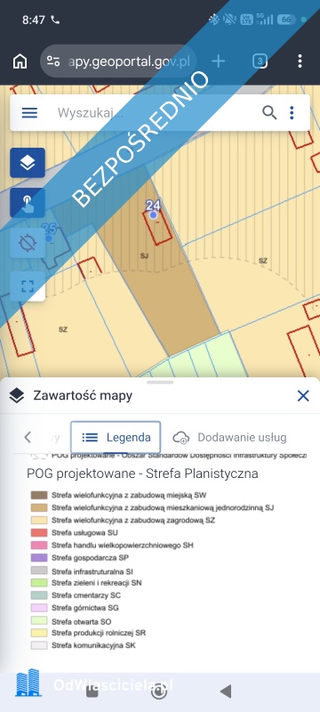 Działka budowlana  oznaczenie SJ  - Siemienice  -
łódzkie Zdjęcie nr 8