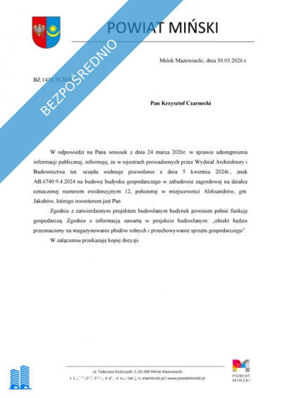 DZIAŁKI NA SPRZEDAŻ  Aleksandrów gm Jakubów pow miński - Aleksandrów  -
mazowieckie Zdjęcie nr 9