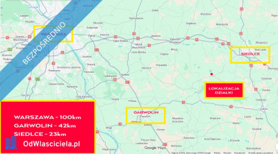 Grunty rolne Ł4  216ha  Ruda Wolińska 08-117  23km od Siedlec  OKAZJA - Ruda Wolińska  - mazowieckie