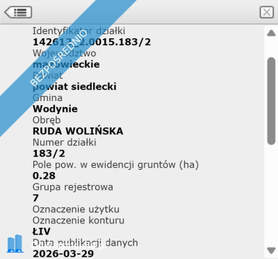 Grunty rolne Ł4  216ha  Ruda Wolińska 08-117  23km od Siedlec  OKAZJA - Ruda Wolińska  -
mazowieckie Zdjęcie nr 5