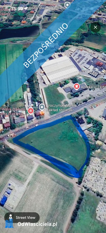 MIŁOSŁAW  DK15  GOTOWY GRUNT POD INWESTYCJĘ - Miłosław  -
wielkopolskie Zdjęcie nr 5