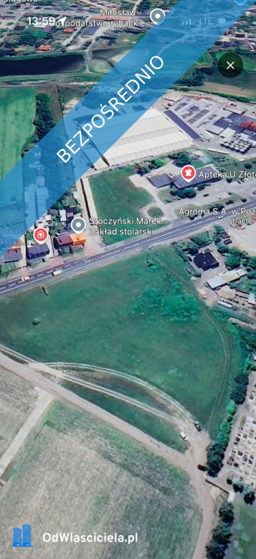 MIŁOSŁAW  DK15  GOTOWY GRUNT POD INWESTYCJĘ - Miłosław  -
wielkopolskie Zdjęcie nr 6